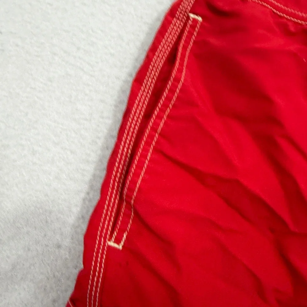 Polo Ralph Lauren Swim Trunks Large Red Traveler Board Shorts Cargo Pocket Pony